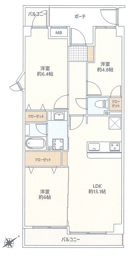 間取図　3LDK